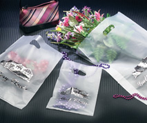 Frosted Clear Poly Merchandise Bag